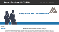 Desktop Screenshot of procurerecruiting.com